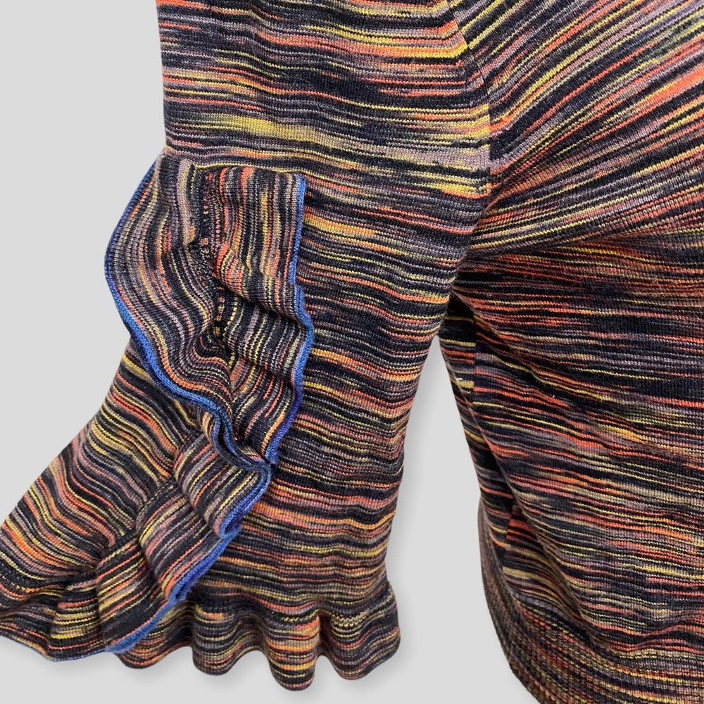 See by Chloe Multicolor Space Dye Ruffle Sleeve Sweater - Picture 5 of 8